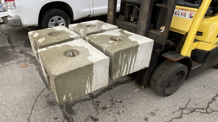 Concrete Blocks for Anchoring 