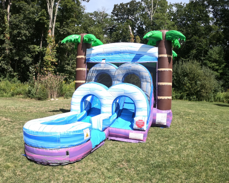 Toddler Tropical Bounce House with Slide Combo