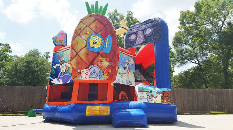 Bounce House with Slide Sponge Bob Combo