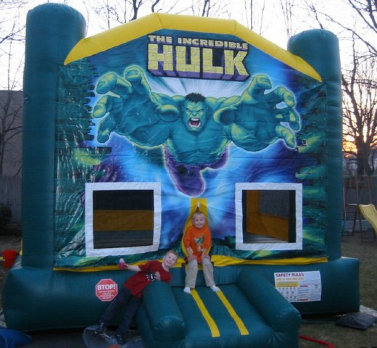 Hulk Themed  Bounce House