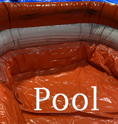 Pool20 1701026311 18' Dual Lane Baja Water Slide with Big Pool