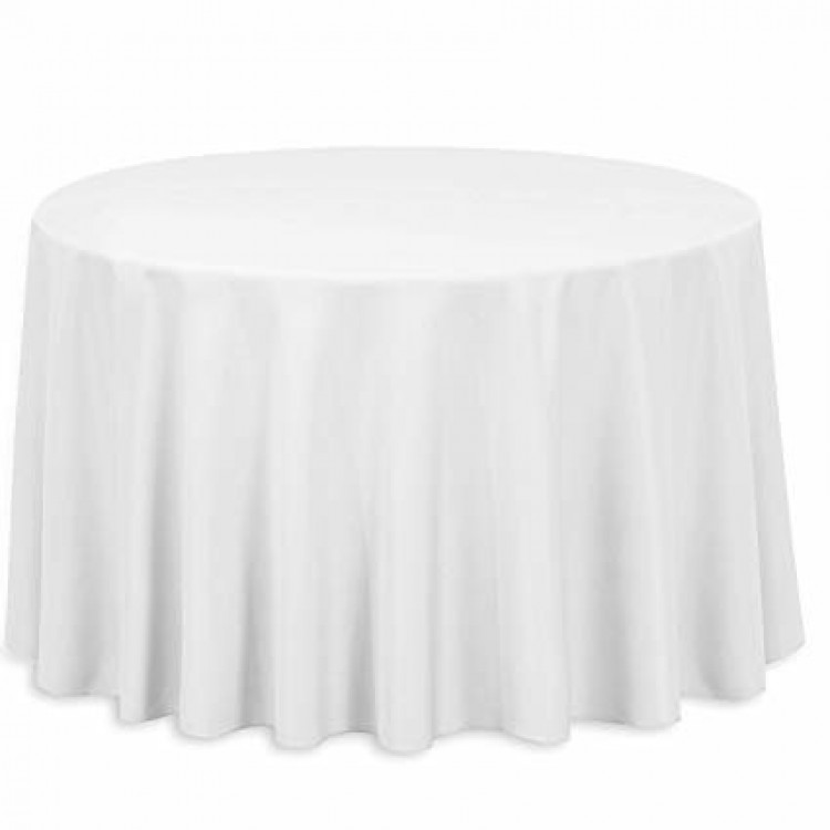 White Table Linen for 60 round Tables