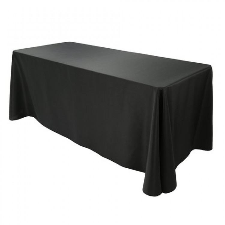 Black 8' Table Linens