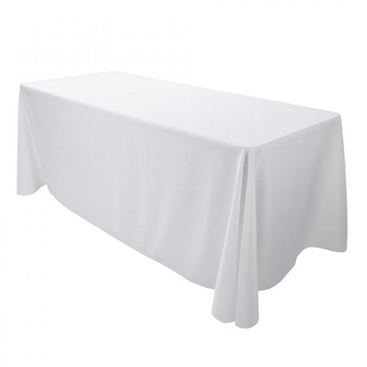 White 8' Table Linens
