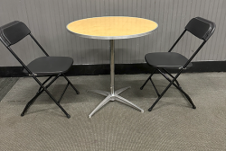 30 Round Low Top Table